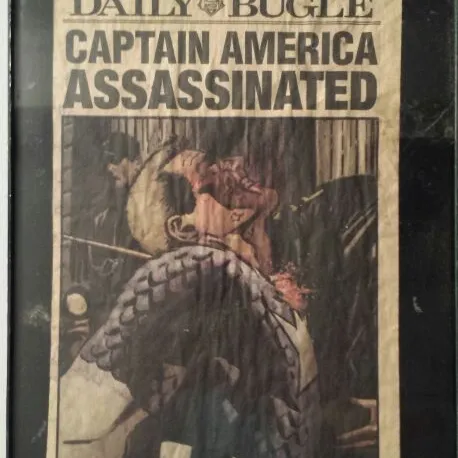 Framed Daily Bugle Front Page (Captain America Assassinated) photo 1
