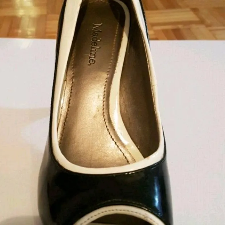 Black and white High heels photo 3