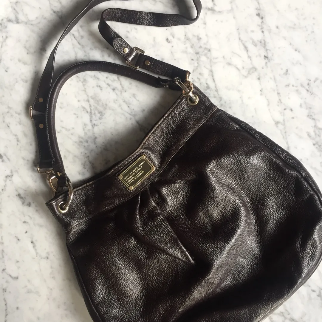 Marc By Marc Jacobs Brown Leather Hobo Bag photo 1