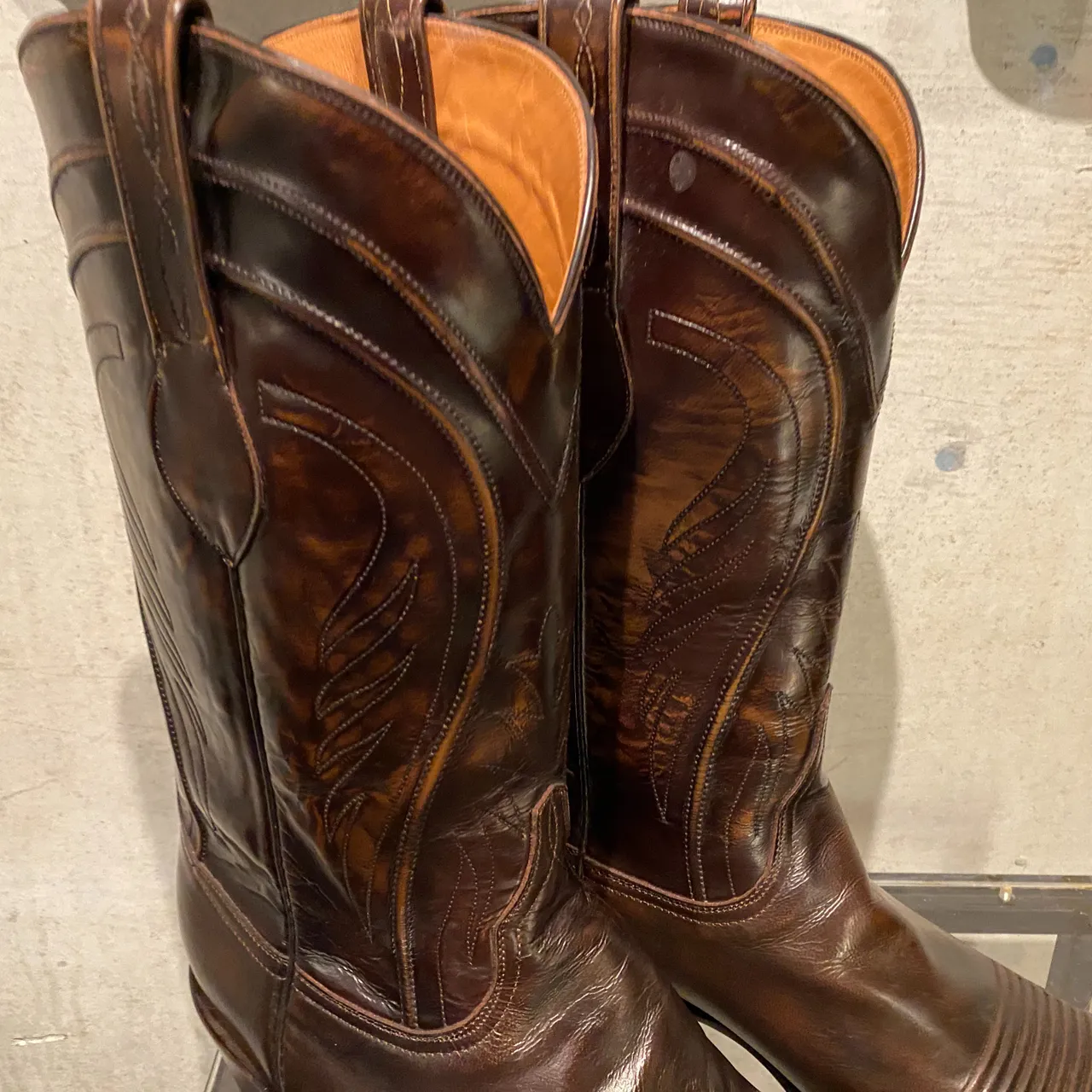 handmade lucchese cowboy boots photo 5