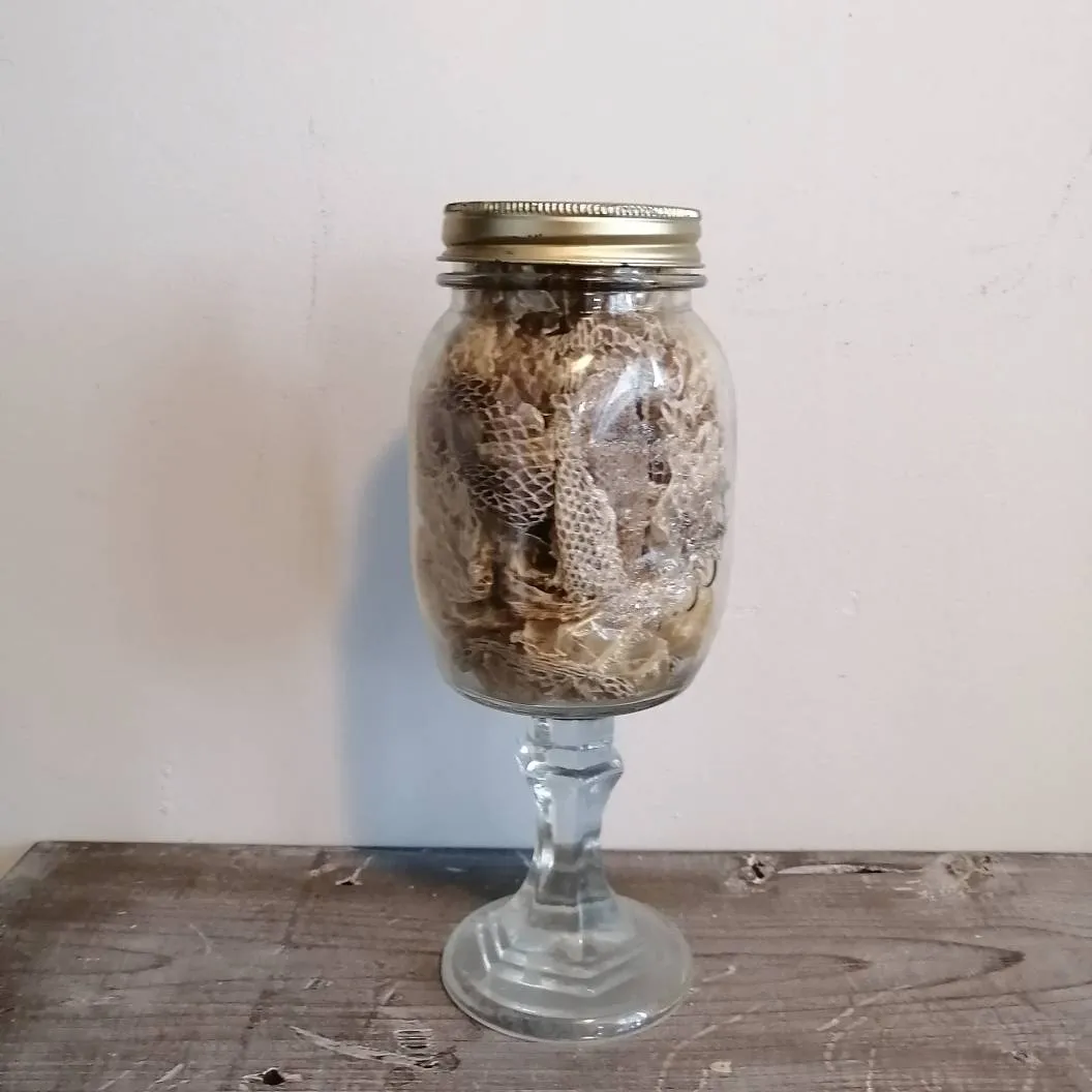 Jar With SNAKE SKIN SHEDDING photo 1