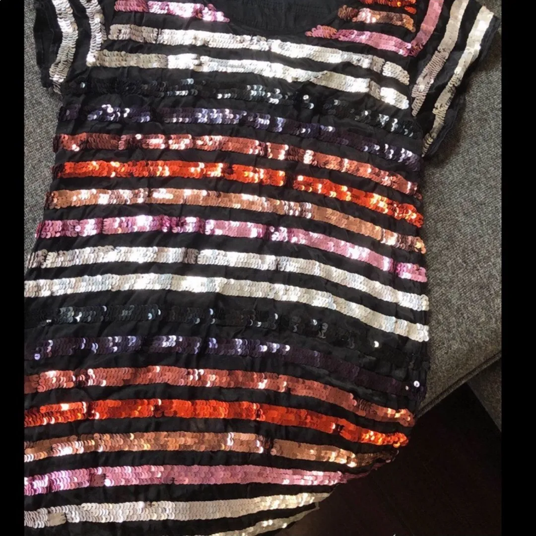 Gorgeous French Connection Mini Sequin Dress Size 4 photo 6