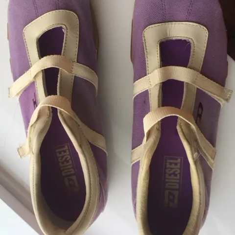 Vintagey Unique Violet Diesel Sneakers Size 39 photo 1
