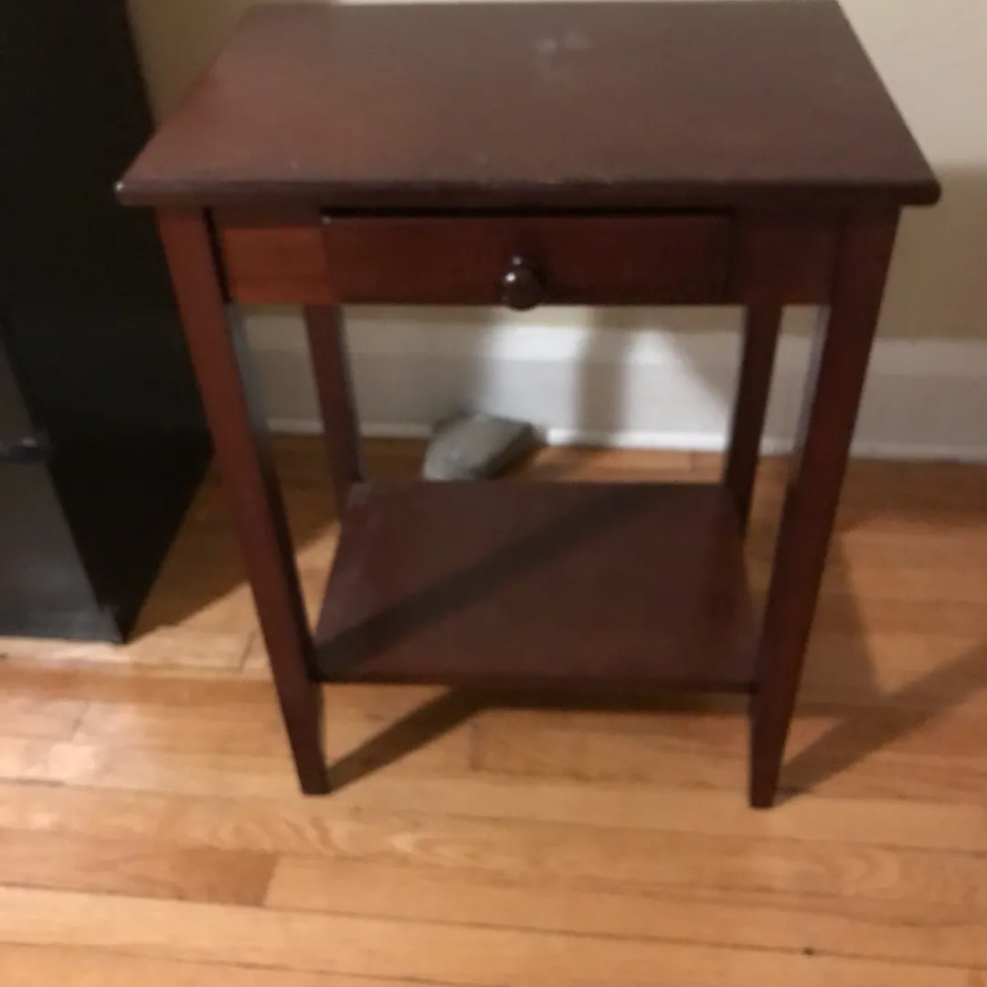 Simple Wooden Side Table photo 1