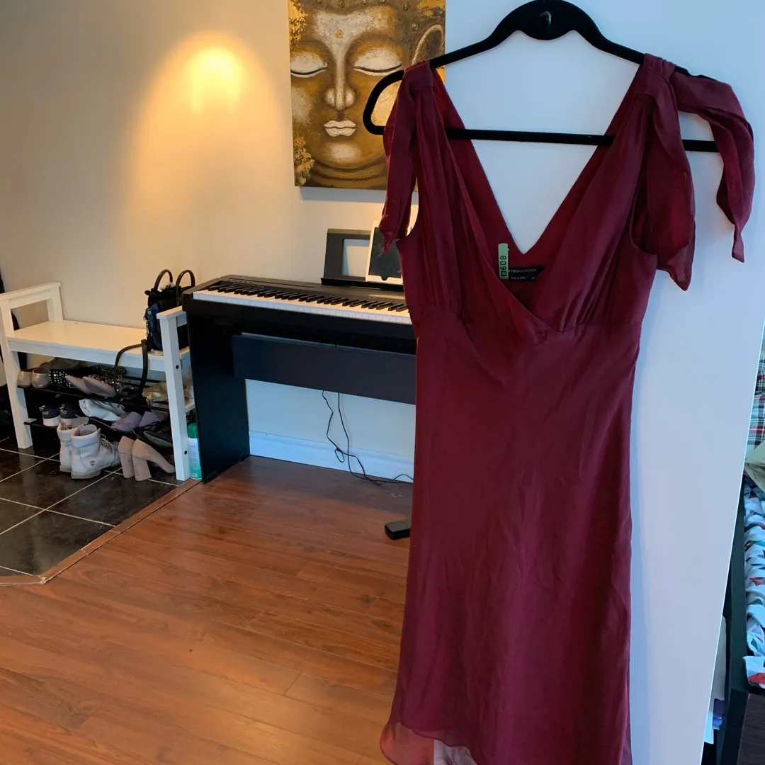 BCBG Max Azria Red Dress Size 4 photo 1
