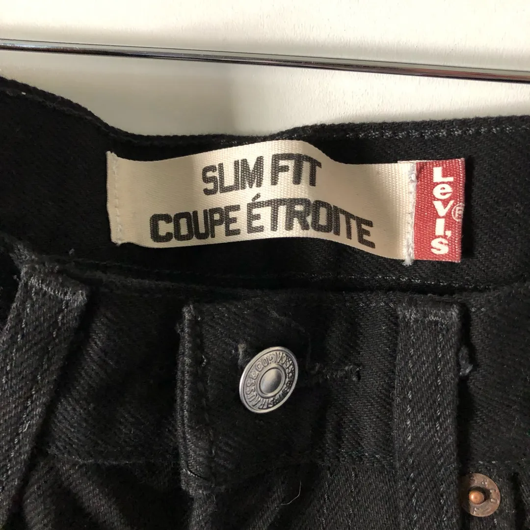 Levi’s Slim Fit Black Jeans photo 3