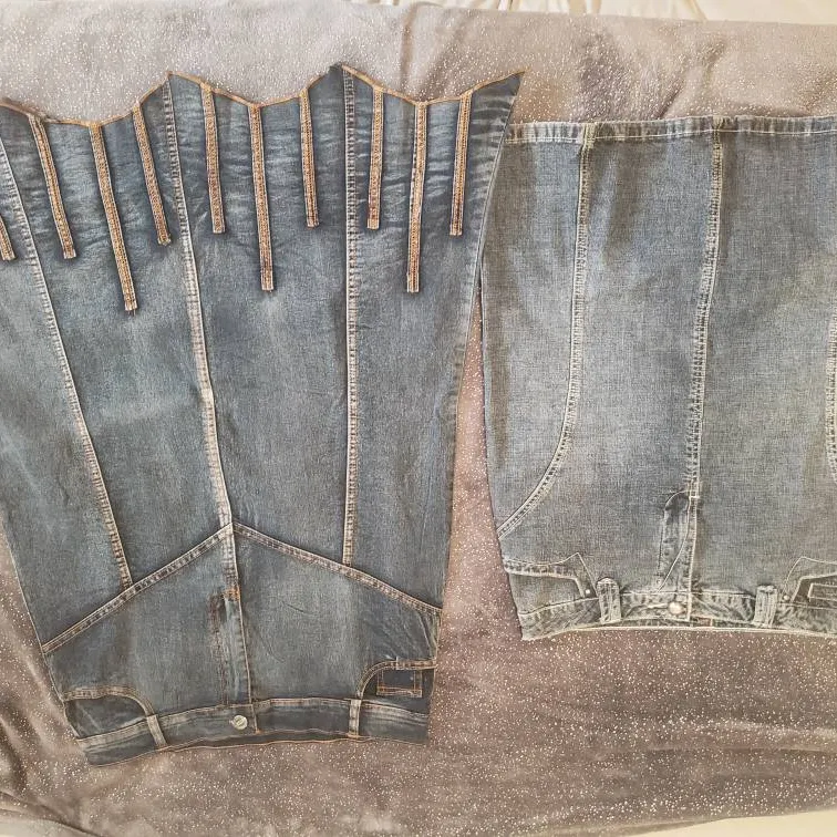 Two Denim Skirts For Sale photo 1