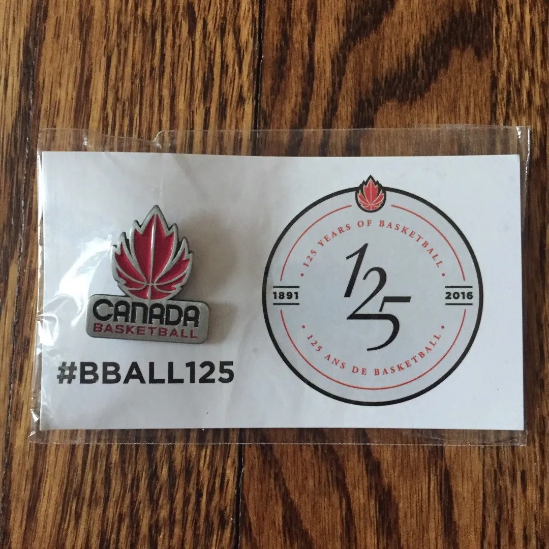 Canada Basketball Pin photo 1