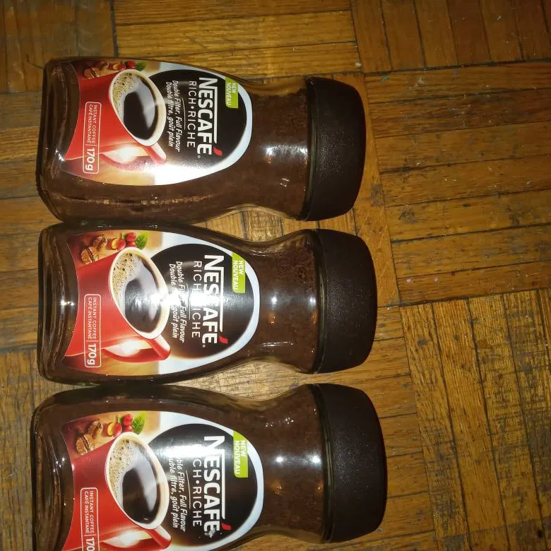 3 JARS OF DOUBLE FILTER FULL FLAVOR NESCAFE RICH INSTANT COFFEE photo 1