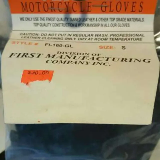 Leather Motorcycle Gloves photo 3