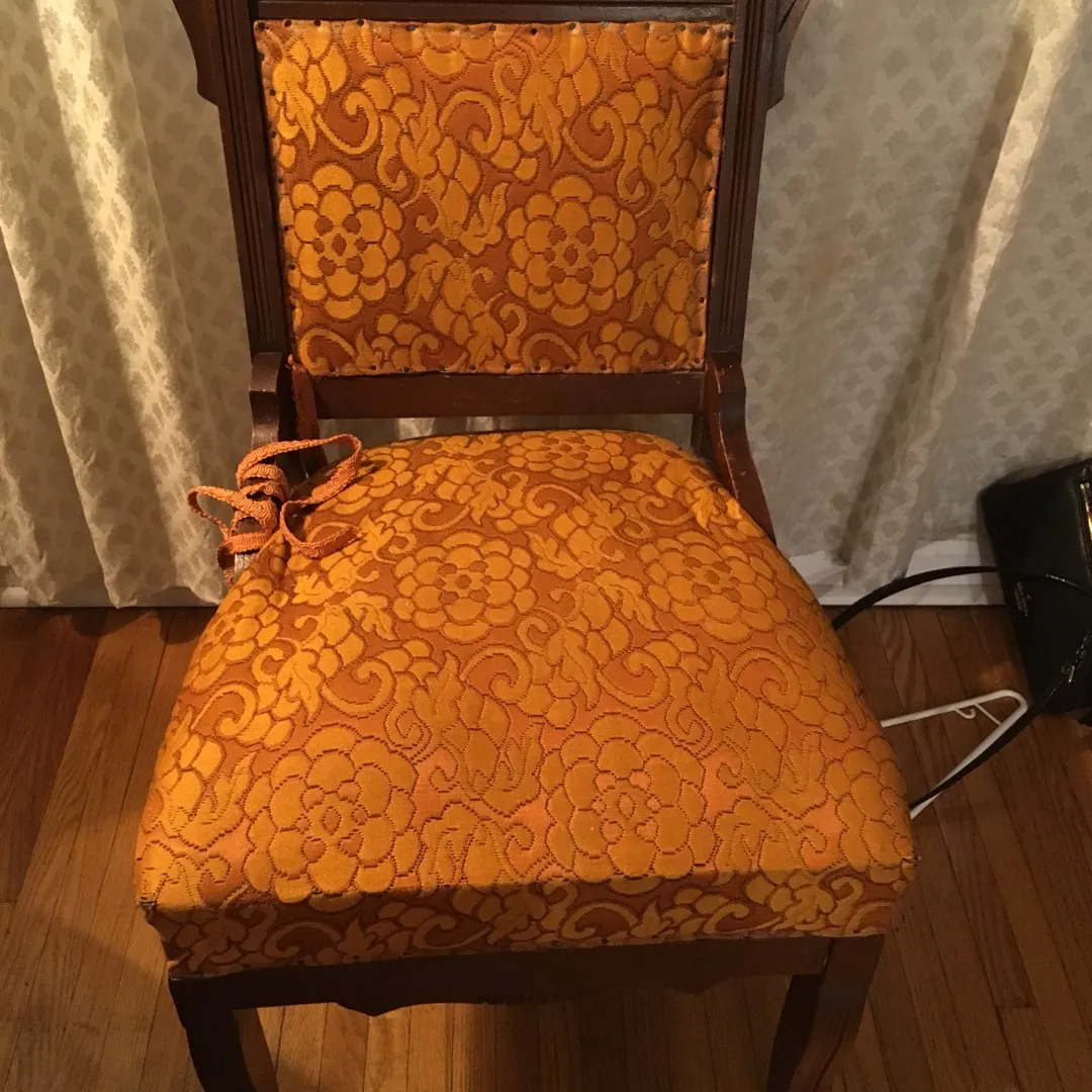 Orange Antique Chair photo 1
