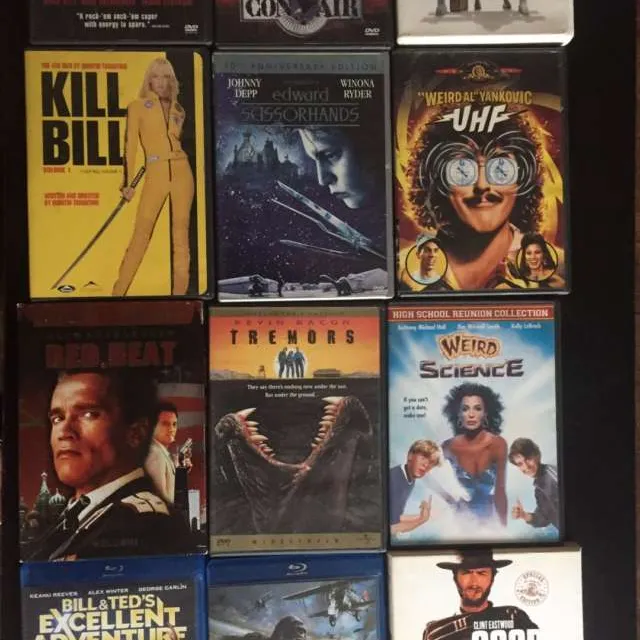 Bunch Of DVDs And 2 Blu Rays photo 1