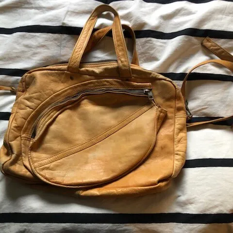 Vintage Leather Racket Bag photo 1