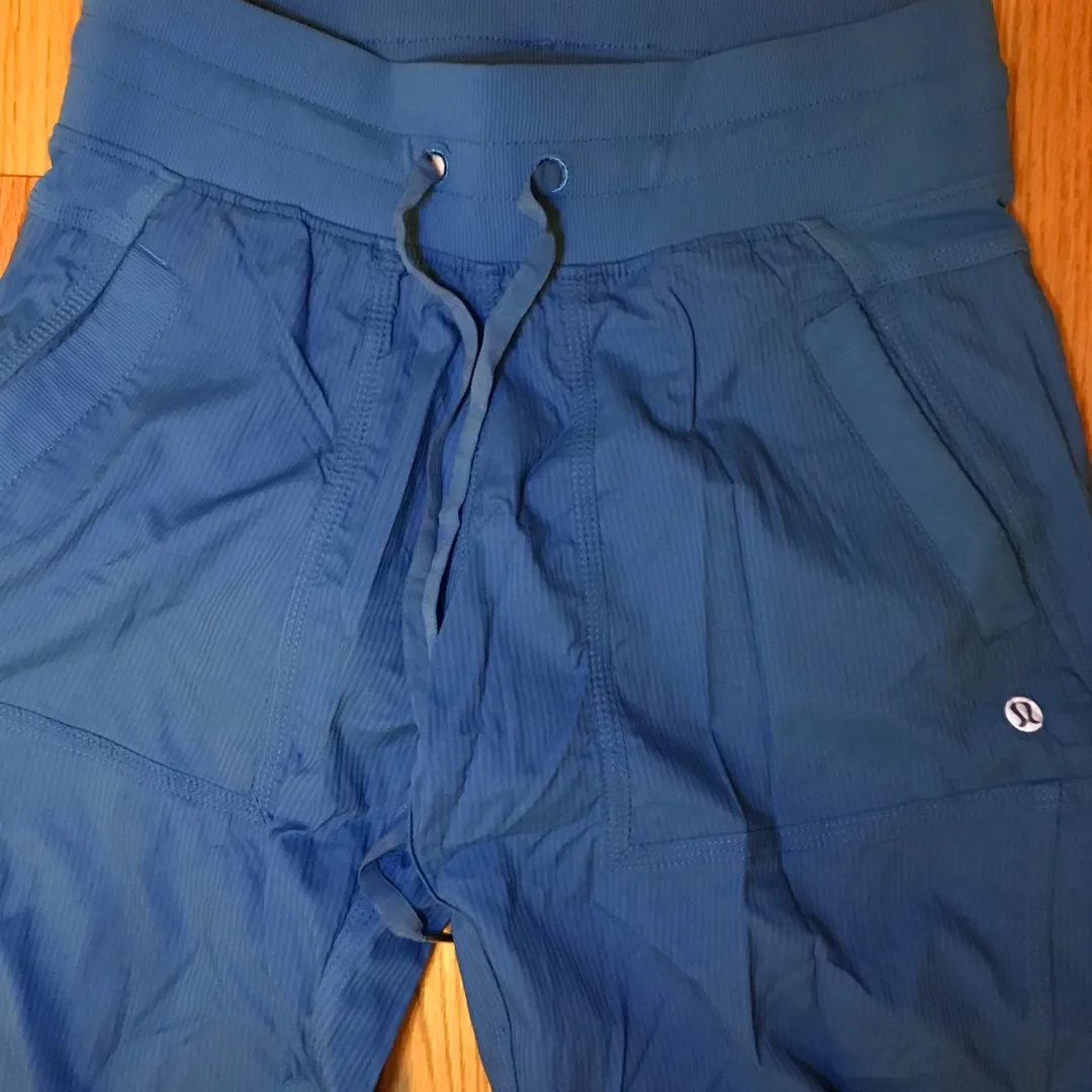 Lululemon Blue Track Pants - New - Size 4 photo 3