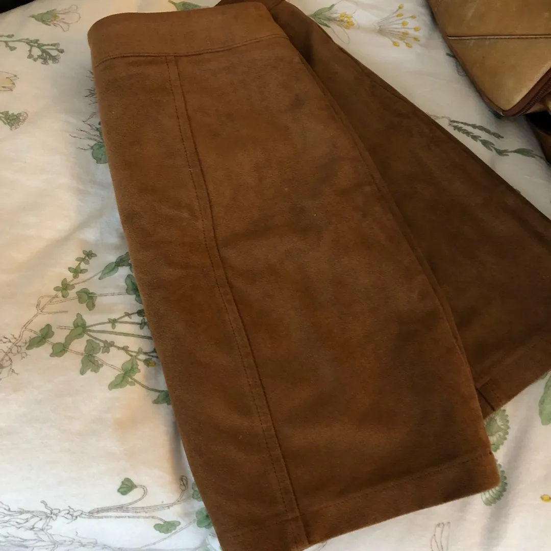 Brown Suede Skirt photo 6