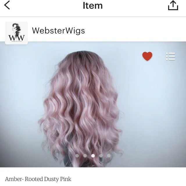Pastel Pink Wig photo 3