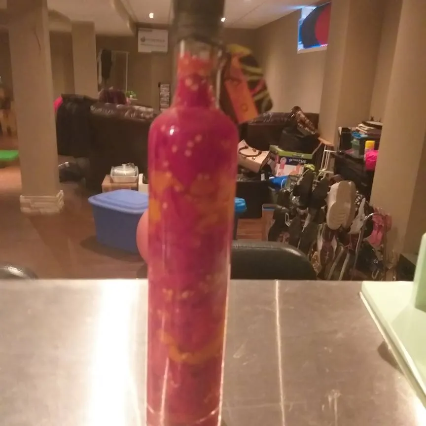 Decorative Red Peppers Bottle photo 1