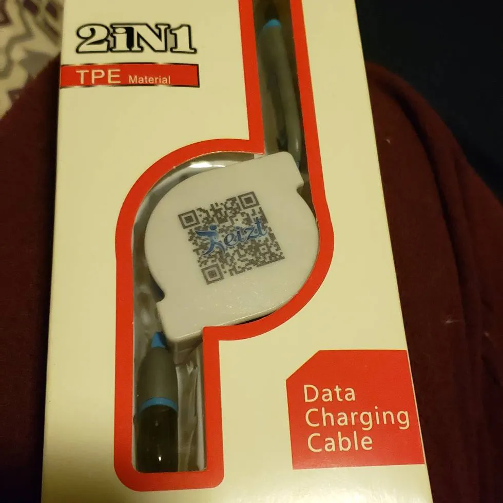 Brand New In Box Rewindable Phone Charger photo 1