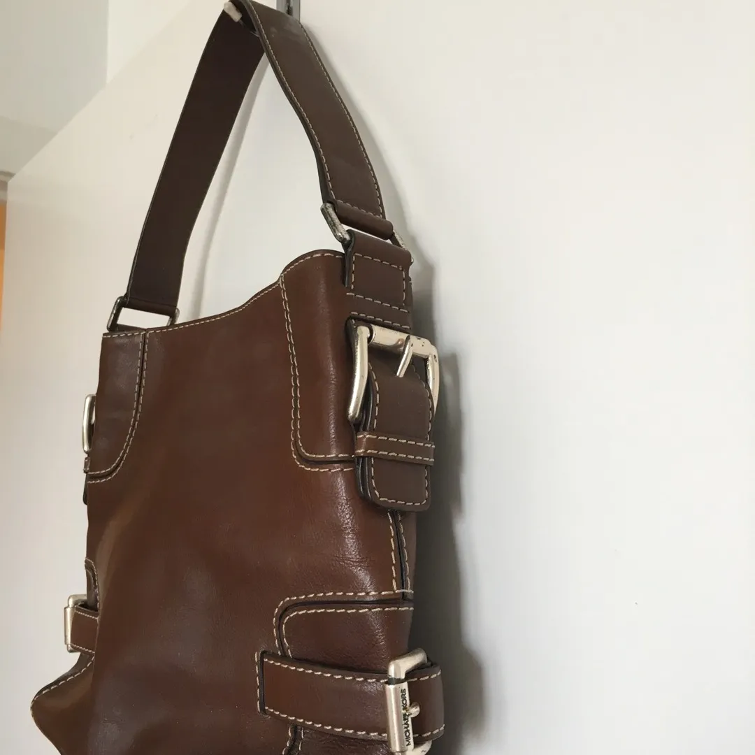 Brown Leather Michael Kors Medium Shoulder Bag photo 4