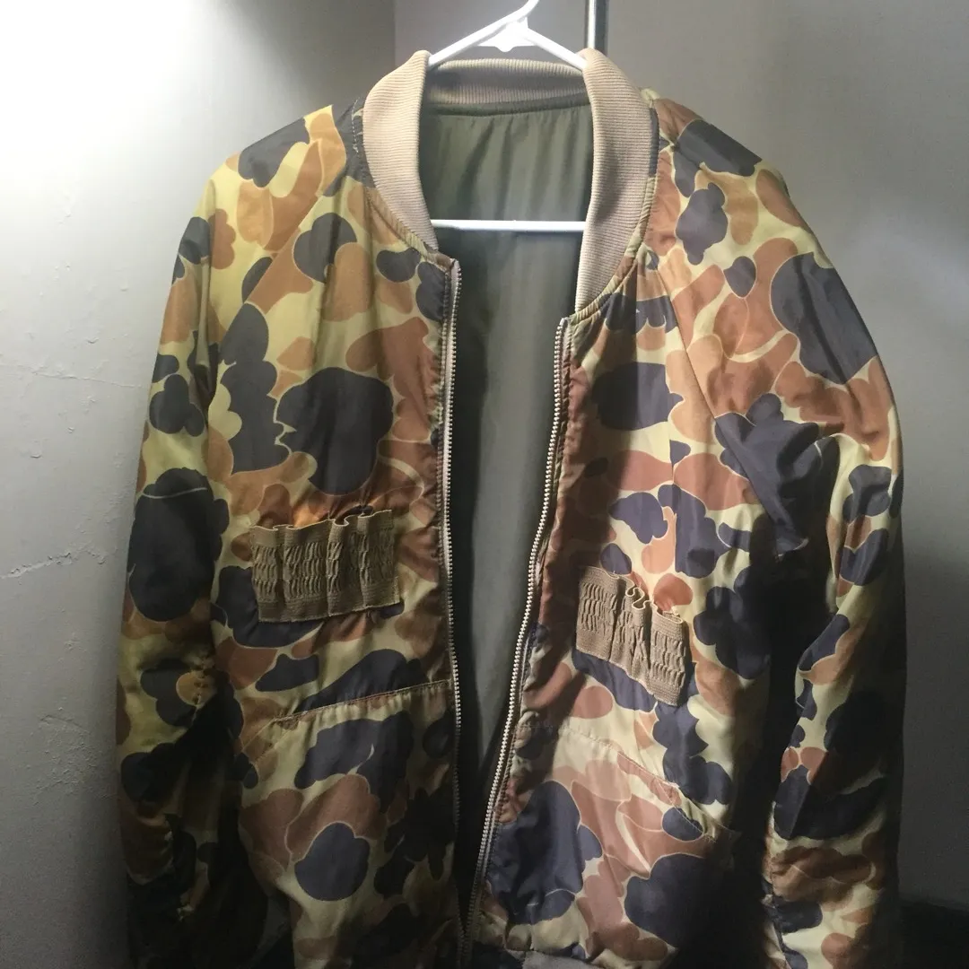 Reversible Camouflage Bomber Size M/L photo 1