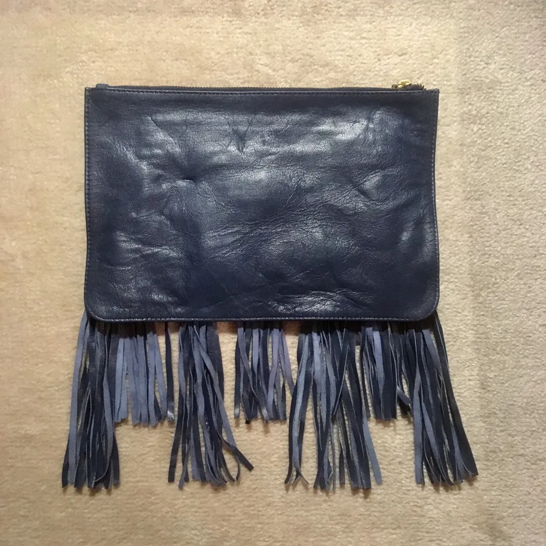 Leather & Suede Clutch photo 3
