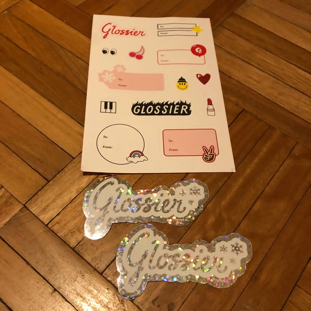 FREE Glossier Stickers photo 1