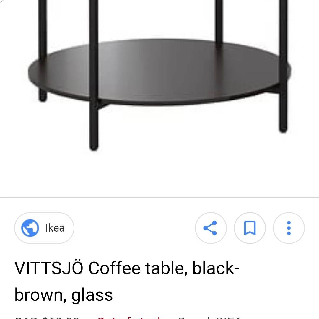 Ikea Round Coffee Table photo 1