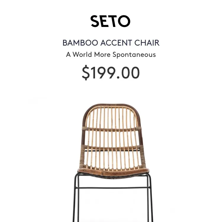 Bamboo Chair (Brand New) photo 6