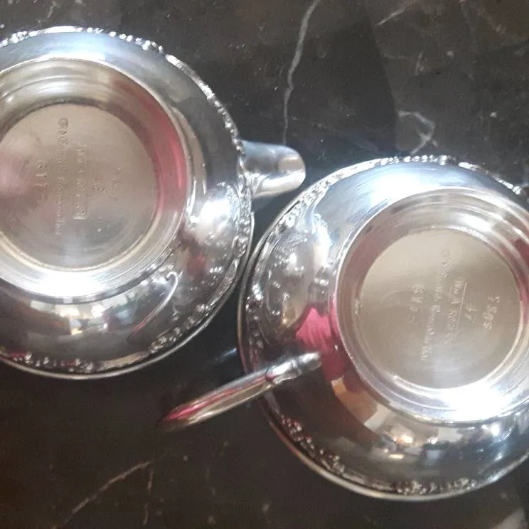 WM  A Rogers - The Old English Reproduction Silver Plated Tea... photo 9