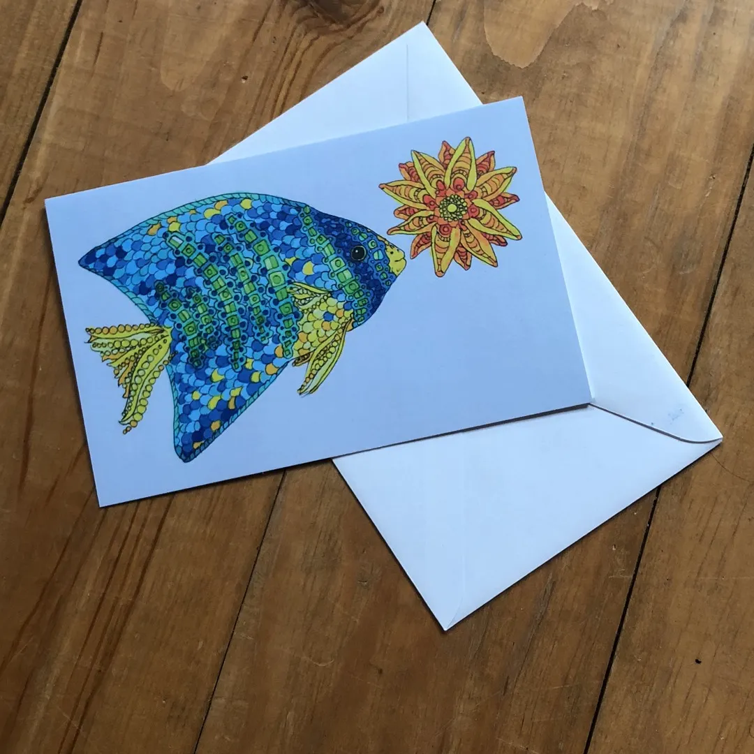 Angel Fish Greeting Card photo 1