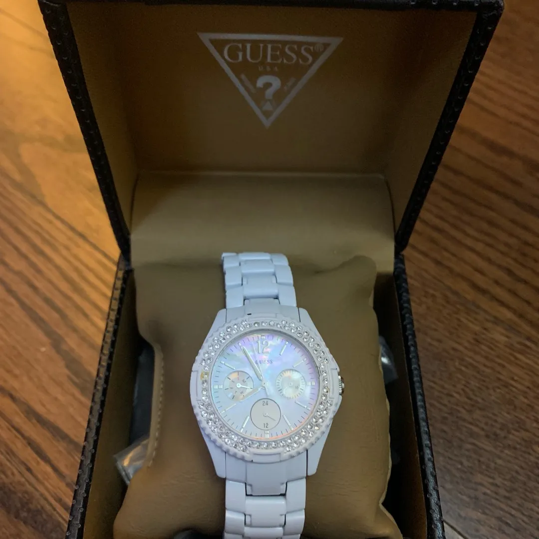 Brand New White Guess Watch photo 1