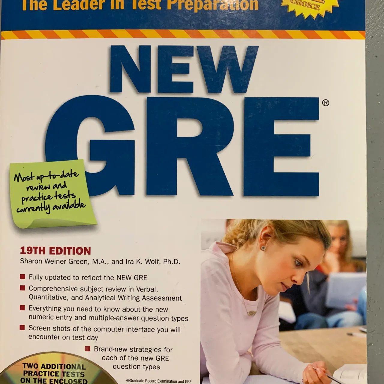 New GRE Study Book with test disc photo 1