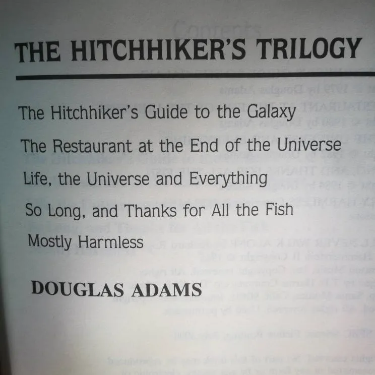 Douglas Adams Trilogy photo 3