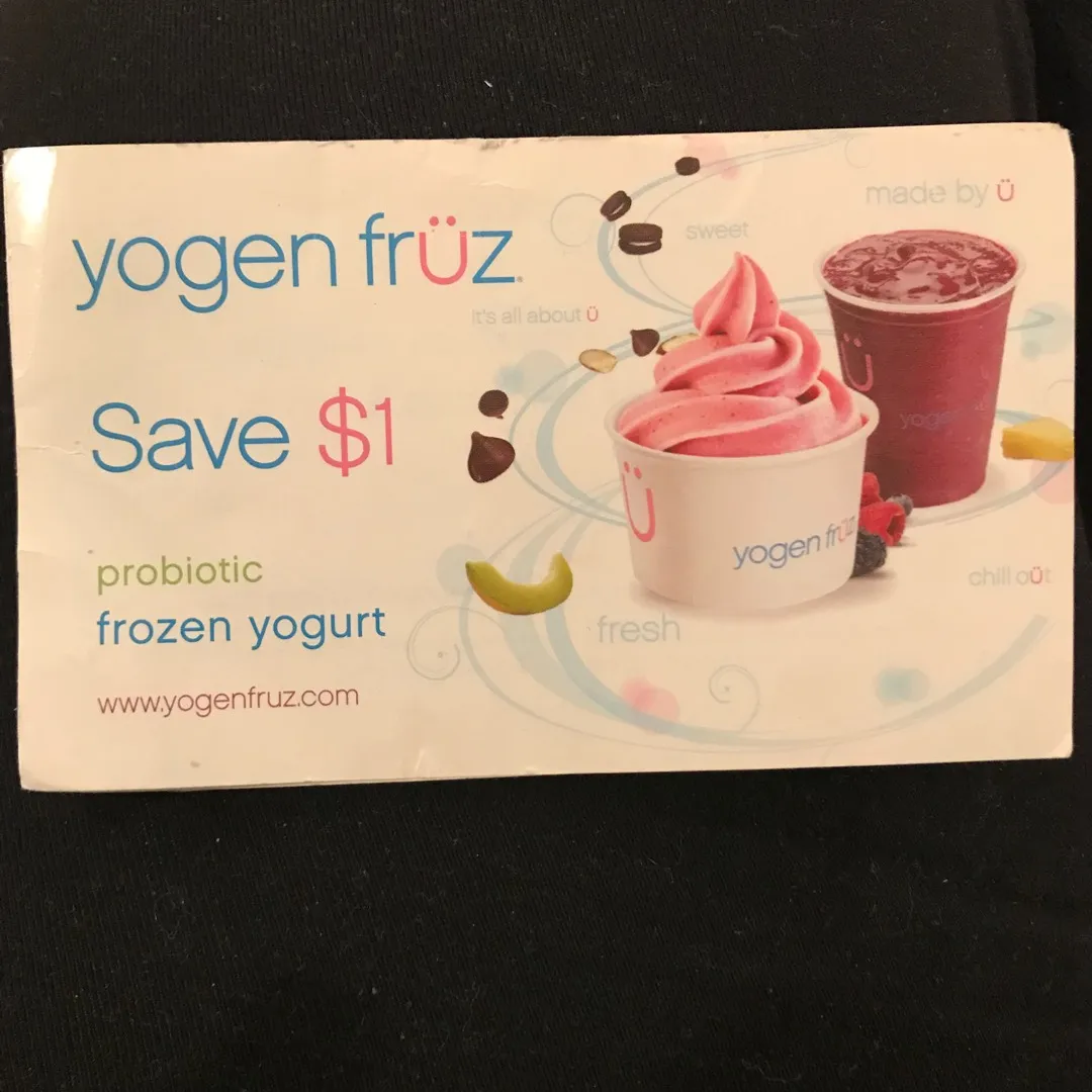 9 $1 Coupons To Yogen Fruz photo 1