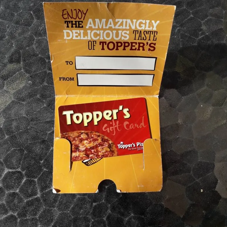 Toppers Gift Card $10 photo 1