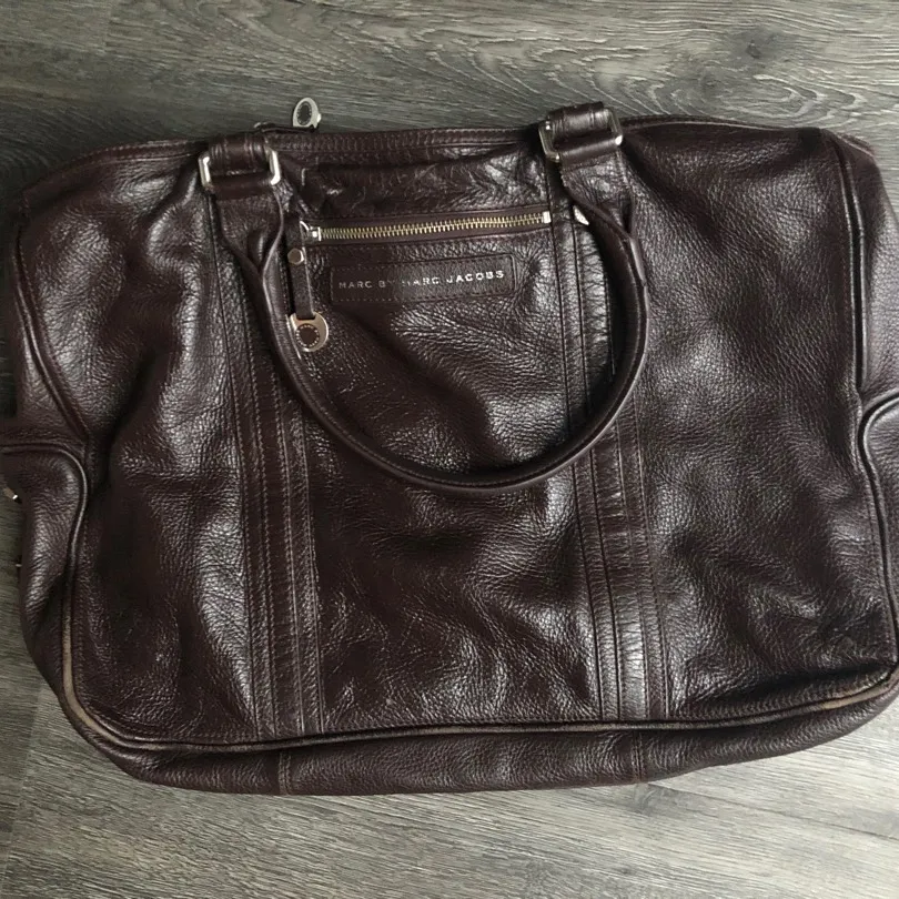 Marc Jacobs Brown Leather Tote Bag photo 1