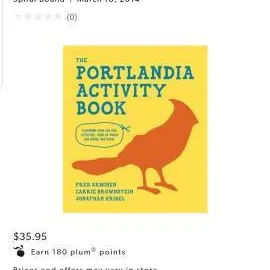 Brand New Unused Portlandia Activity Book photo 1
