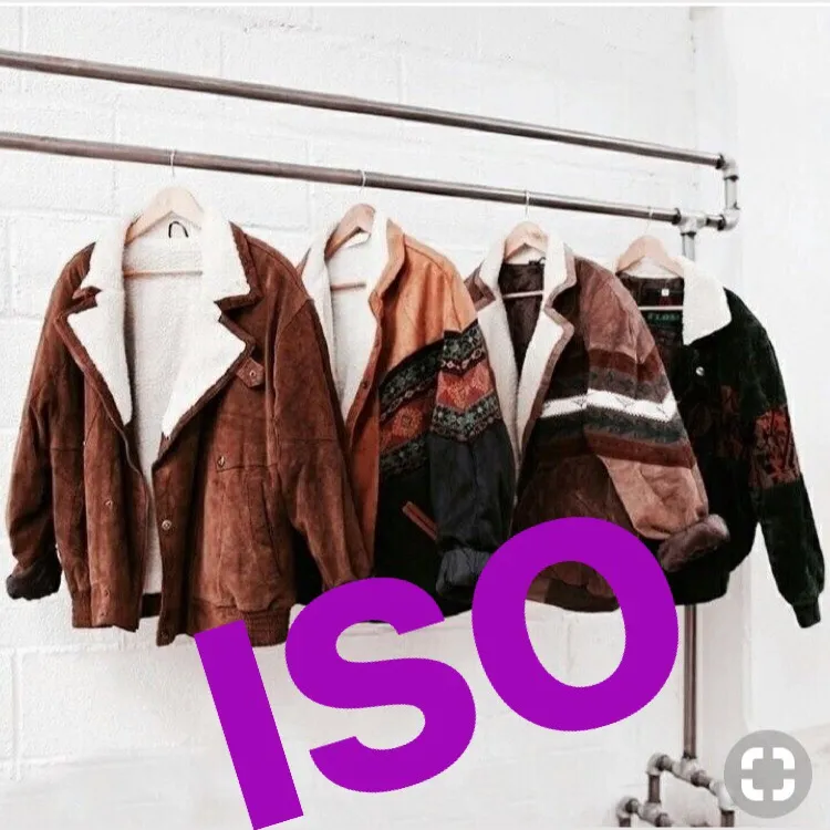 ISO vintage 80s suede/shearling Jacket photo 1