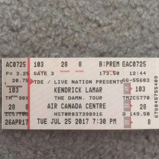 1 ticket to JULY 25 Kendrick Lamar @ The ACC photo 1