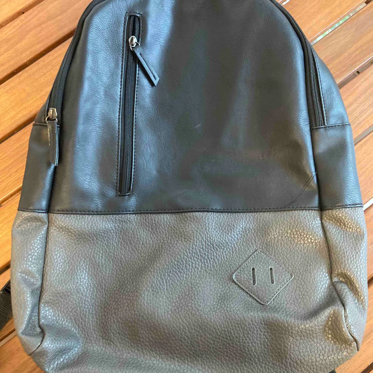 Faux Leather Backpack photo 1