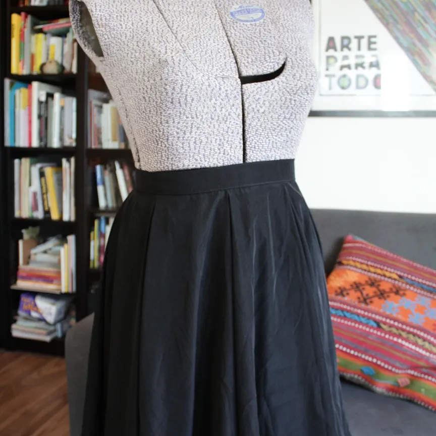 American Apparel Black Circle Skirt - Large photo 1