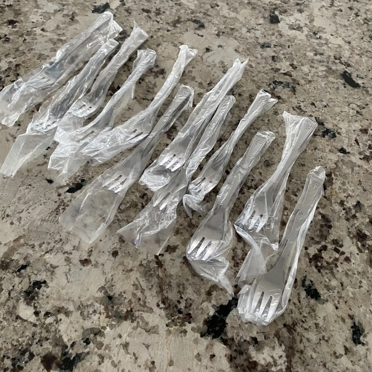 Brand new stainless steel dessert forks photo 6