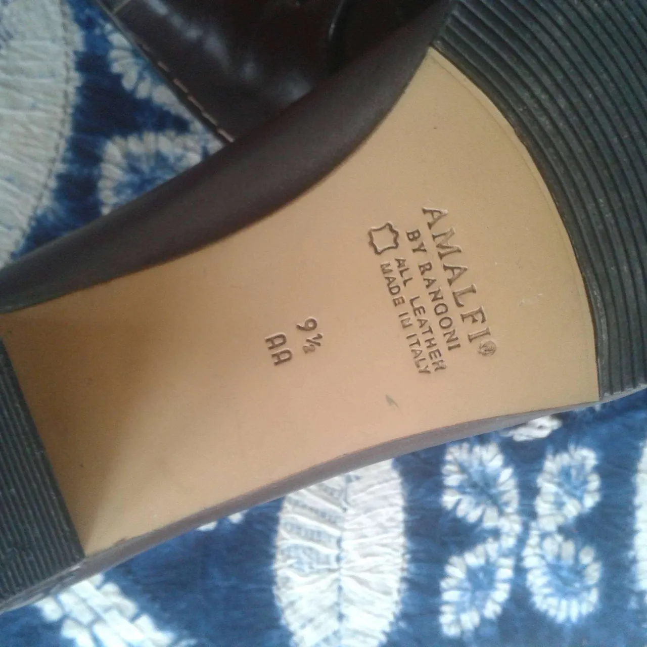 Amalfi Italian Leather 9.5 loafer shoe photo 4