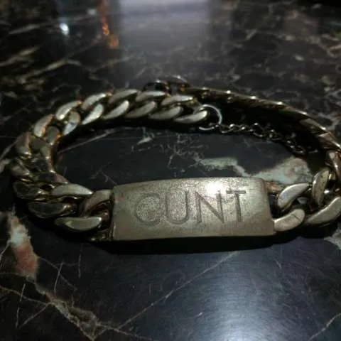 Gold Chain CUNT Necklace 👊 photo 1