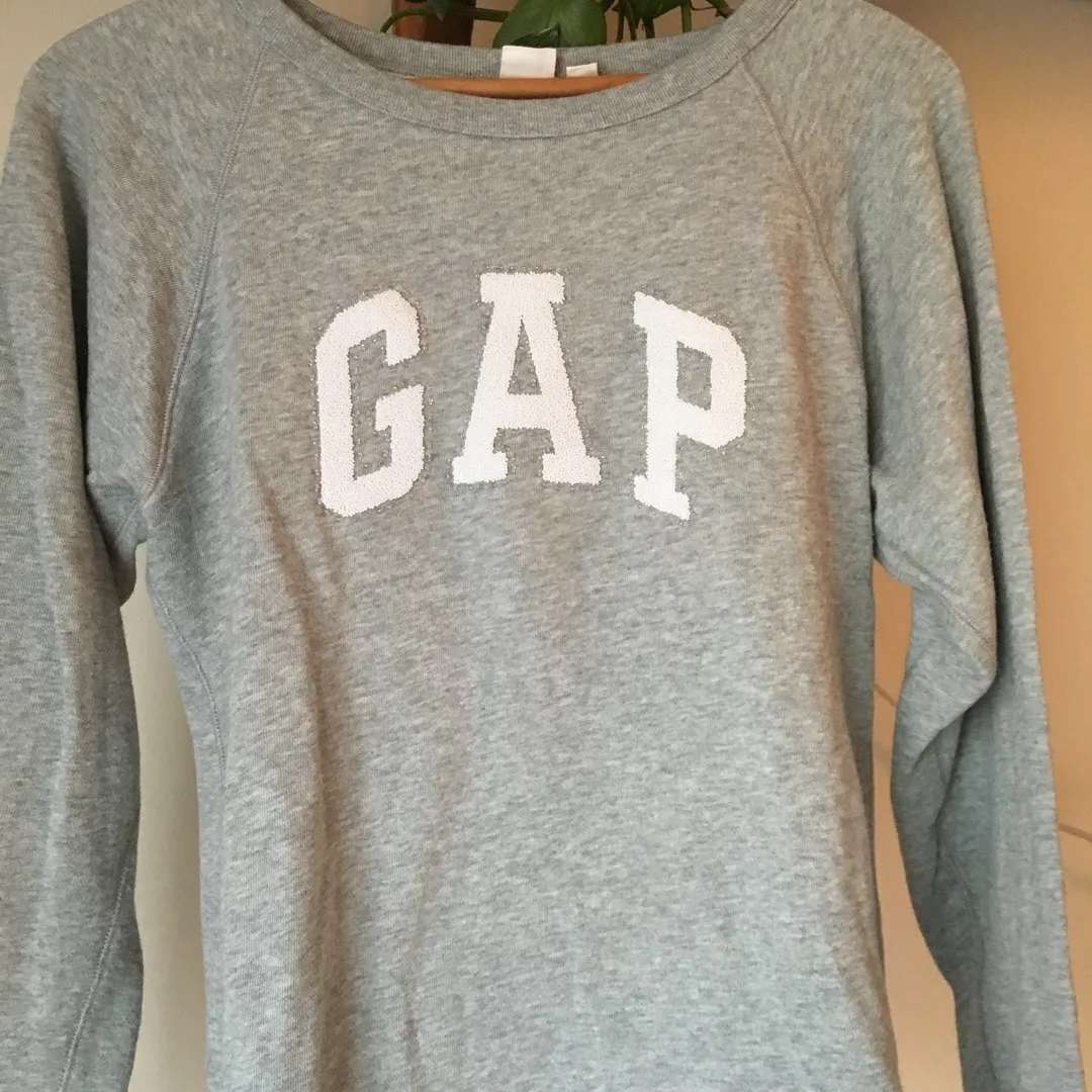Beaded Grey Gap Sweatshirt photo 3