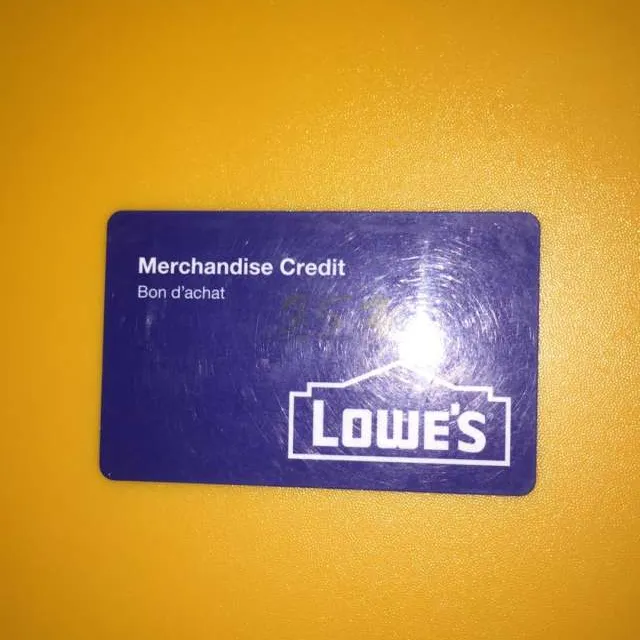 $27 Lowes Gift card photo 1
