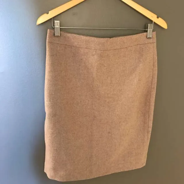 Merino Wool Pencil Skirt photo 1