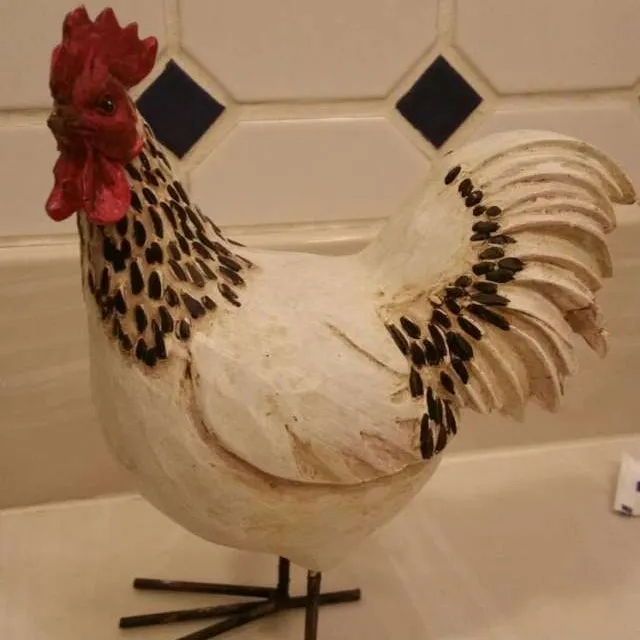 Weird But Cute Chicken Sculpture photo 1