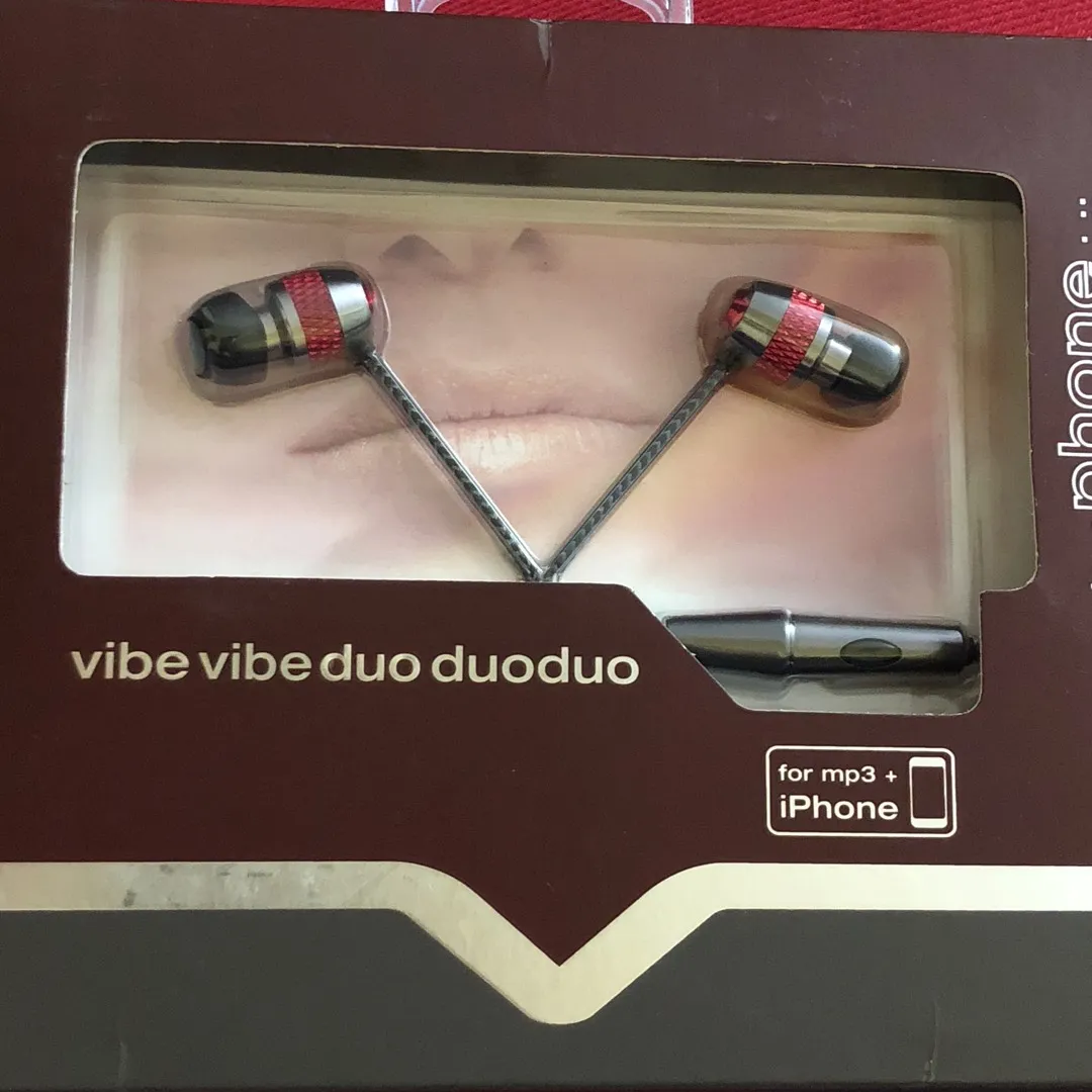 vmoda vibe duo headphones earbuds with mic new photo 1