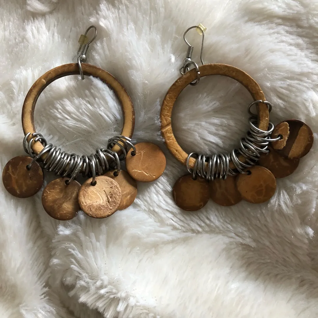Wooden Earrings photo 1